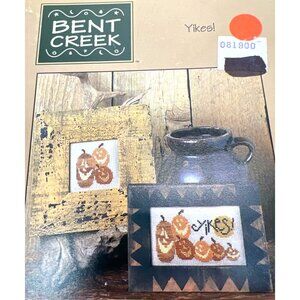 Bent Creek "Yikes!" Cross Stitch Pattern Chart With Pumpkin Designs For Autumn